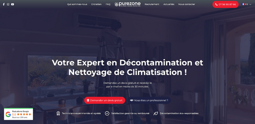 PUREZONE&#x20;&#x3A;&#x20;L&amp;&#x23;8217&#x3B;excellence&#x20;en&#x20;nettoyage&#x20;de&#x20;climatisation,&#x20;notre&#x20;partenaire&#x20;de&#x20;confiance